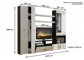 Гостиная Альфа МДФ (Венге/Белый глянец) в Надыме - nadym.mebel24.online | фото 3