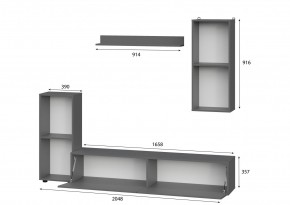 Гостиная МГС 10 (Графит) в Надыме - nadym.mebel24.online | фото 2