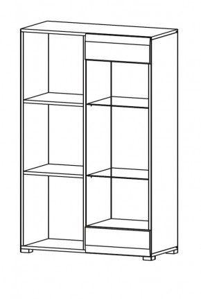 Гостиная НЕНСИ (модульная) Крафт золотой/Белый глянец в Надыме - nadym.mebel24.online | фото 9