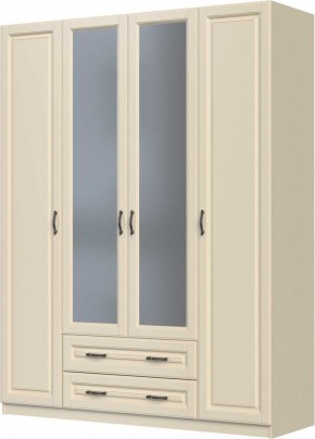 КАНТРИ Шкаф ШР-4 с 2 зерк. (слоновая кость) ЛАК в Надыме - nadym.mebel24.online | фото