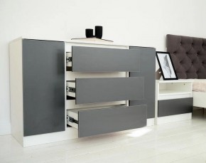 Комод 1200 Парус (Белый/Графит) в Надыме - nadym.mebel24.online | фото 4