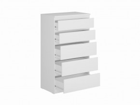 Комод КАСТОР с пятью ящиками, цвет белый в Надыме - nadym.mebel24.online | фото 2