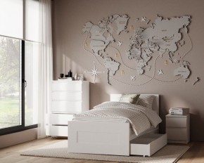 Комод КАСТОР с пятью ящиками, цвет белый в Надыме - nadym.mebel24.online | фото 3