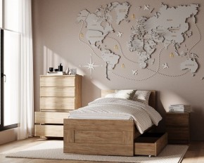 Комод КАСТОР с пятью ящиками, цвет Дуб Сонома в Надыме - nadym.mebel24.online | фото 3