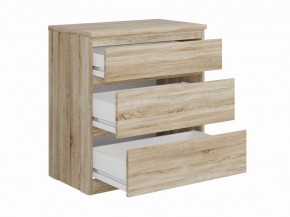 Комод КАСТОР с тремя ящиками, цвет Дуб Сонома в Надыме - nadym.mebel24.online | фото 2