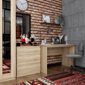 Комод КАСТОР с тремя ящиками, цвет Дуб Сонома в Надыме - nadym.mebel24.online | фото 3