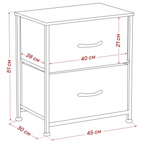 Комод Leset Линкс 2 ящ. (к/з), Каркас Белый, ящики Белые в Надыме - nadym.mebel24.online | фото 8