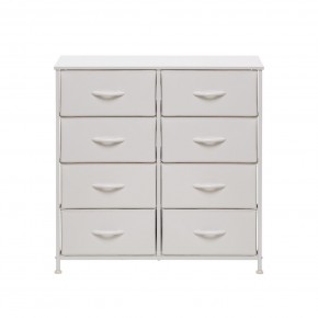 Комод Leset Линкс 8 ящ. (к/з), Каркас Белый, ящики Белые в Надыме - nadym.mebel24.online | фото 1
