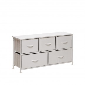 Комод Leset Линкс широкий (к/з), Каркас Белый, ящики Белые в Надыме - nadym.mebel24.online | фото 2
