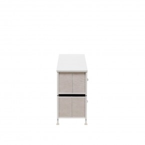 Комод Leset Линкс широкий (к/з), Каркас Белый, ящики Белые в Надыме - nadym.mebel24.online | фото 4
