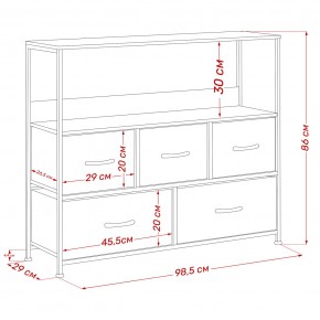 Комод Leset Локи 5 ящиков с полкой в Надыме - nadym.mebel24.online | фото 13