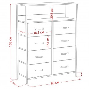 Комод Leset Локи 8 ящ. с полкой в Надыме - nadym.mebel24.online | фото 12