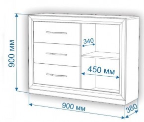 Комод Нобиле Км-120/38 ФГ в Надыме - nadym.mebel24.online | фото 2