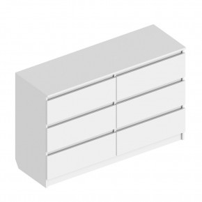 Комод с 6 ящиками 1200 "Бьянко" (Белый лофт) в Надыме - nadym.mebel24.online | фото