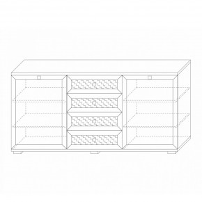 Комодино (фасады глухие) Парма Нео в Надыме - nadym.mebel24.online | фото 5