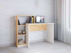 Компьютерный стол Квартет-2 Дуб крафт золотой/Белый в Надыме - nadym.mebel24.online | фото