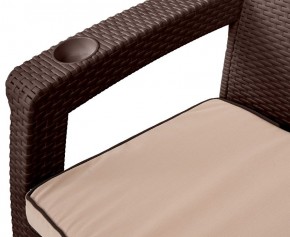 Комплект кресел Yalta Premium Double Seat (Ялта) шоколадный (+подушки под спину) в Надыме - nadym.mebel24.online | фото 2