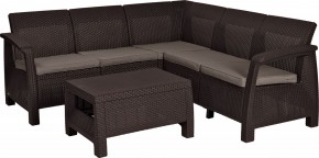 Комплект мебели угловой Корфу Релакс Сет (CORFU II RELAX SET) коричневый в Надыме - nadym.mebel24.online | фото 2