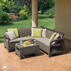Комплект мебели угловой Корфу Релакс Сет (CORFU II RELAX SET) коричневый в Надыме - nadym.mebel24.online | фото 4