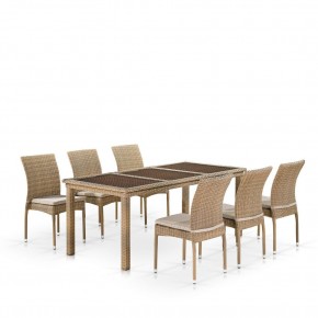 Комплект плетеной мебели T365/Y380B-W65 Light Brown (6+1) в Надыме - nadym.mebel24.online | фото 1