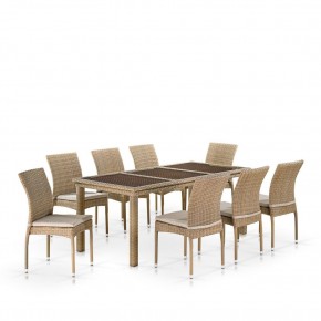 Комплект плетеной мебели T365/Y380B-W65 Light Brown (8+1) в Надыме - nadym.mebel24.online | фото 1