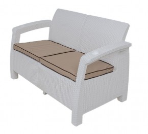 Комплект уличной мебели Yalta Premium Terrace Set (Ялта) белый (+подушки под спину) в Надыме - nadym.mebel24.online | фото 2