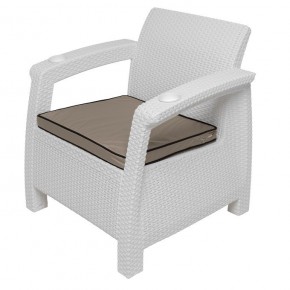 Комплект уличной мебели Yalta Premium Terrace Set (Ялта) белый (+подушки под спину) в Надыме - nadym.mebel24.online | фото 7