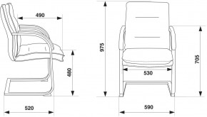 Кресло Бюрократ T-9927SL-LOW-V/BLACK в Надыме - nadym.mebel24.online | фото 4