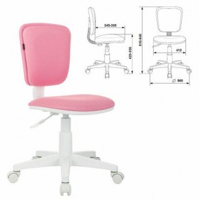 Кресло детское BRABIX "Joy MG-204W", без подлокотников, пластик белый, ткань TW, розовое, 533011 в Надыме - nadym.mebel24.online | фото 1