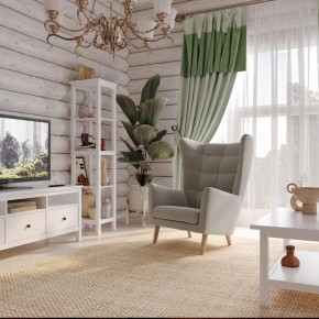 Кресло для отдыха Саари светло-серое, ткань рогожка в Надыме - nadym.mebel24.online | фото 4