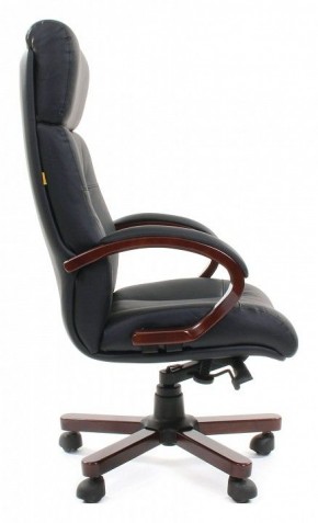Кресло для руководителя Chairman 421 черный/орех темный, черный в Надыме - nadym.mebel24.online | фото 3