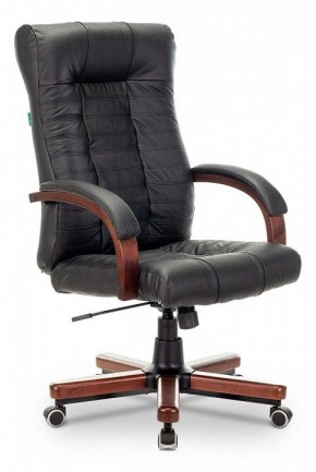 Кресло для руководителя KB-10WALNUT/B/LEATH в Надыме - nadym.mebel24.online | фото