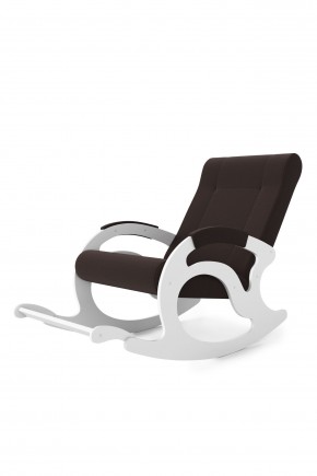 Кресло-качалка Тироль 12-Т-Ш (ткань/белые) ШОКОЛАД в Надыме - nadym.mebel24.online | фото 2