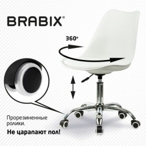 Кресло стул BRABIX "Eames MG-310 CH", хром, пластик белый, экокожа белая, 532923 в Надыме - nadym.mebel24.online | фото 7