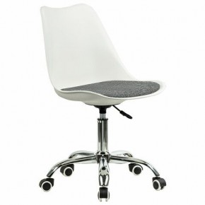 Кресло стул BRABIX "Eames MG-310 CH", хром, пластик белый, ткань серая, 532924 в Надыме - nadym.mebel24.online | фото 2