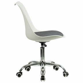 Кресло стул BRABIX "Eames MG-310 CH", хром, пластик белый, ткань серая, 532924 в Надыме - nadym.mebel24.online | фото 3