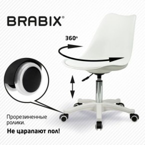 Кресло стул BRABIX "Eames MG-310 PL", пластик белый, экокожа белая, 532926 в Надыме - nadym.mebel24.online | фото 5