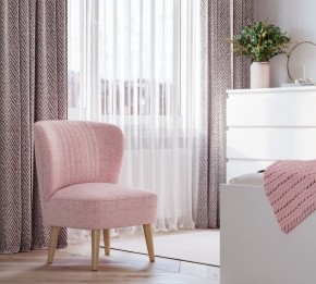 Кресло Унельма светло-розовый, ткань рогожка в Надыме - nadym.mebel24.online | фото 3