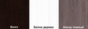 Кровать-чердак Пионер 1 (800*1900) Белое дерево, Анкор темный, Венге в Надыме - nadym.mebel24.online | фото 3