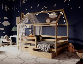 Кровать-домик 80*160 без покраски в Надыме - nadym.mebel24.online | фото