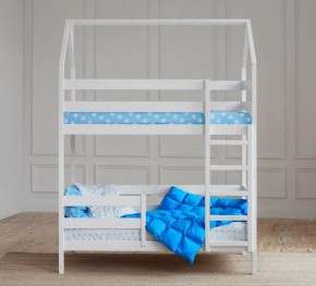 Кровать-домик двухъярусная 80*160 Белый в Надыме - nadym.mebel24.online | фото 4