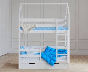 Кровать-домик двухъярусная 80*160 Белый в Надыме - nadym.mebel24.online | фото 5