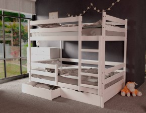 Кровать двухъярусная без крыши 80*190 Белый в Надыме - nadym.mebel24.online | фото