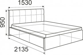 Кровать Изабелла с латами Newtone cacao 1600x2000 в Надыме - nadym.mebel24.online | фото 5