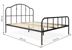 Кровать Милена 140х200 черная в Надыме - nadym.mebel24.online | фото