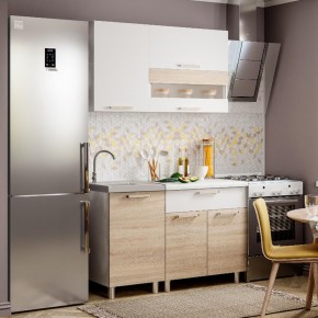 Кухня Айсбери 1.2 м (Белый/Дуб Сонома) в Надыме - nadym.mebel24.online | фото