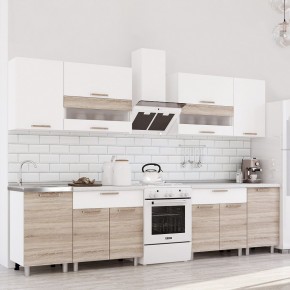 Кухня Айсбери 2.4 м (Белый/Дуб Сонома) в Надыме - nadym.mebel24.online | фото