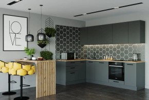 Кухня угловая Антрацит 2600х1600 (Стол. 38мм) в Надыме - nadym.mebel24.online | фото 1