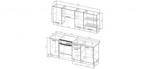 Кухонный гарнитур Антик 2000 (Стол. 26мм) в Надыме - nadym.mebel24.online | фото 2