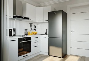 Кухонный гарнитур Белый Глянец 2200*1000 (Стол. 38мм) в Надыме - nadym.mebel24.online | фото